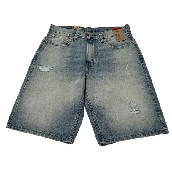 Levi's 469 Loose 12" Men's Shorts in Made Away Light Wash - Picture 1 of 5